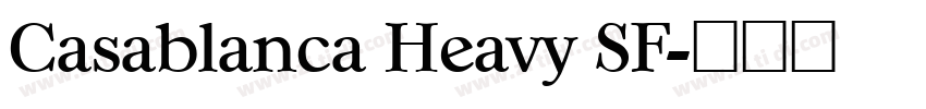 Casablanca Heavy SF字体转换